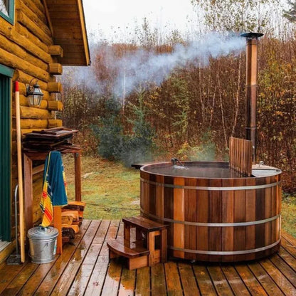 Cedar Wood Outdoor Hot Tub Sauna