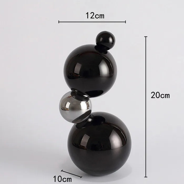 Modern Glass Butterfly and Planet Ball Ornaments