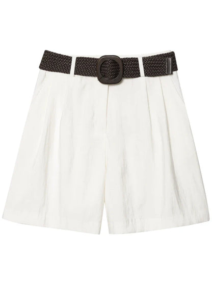 Ruvelle Belted Casual Shorts