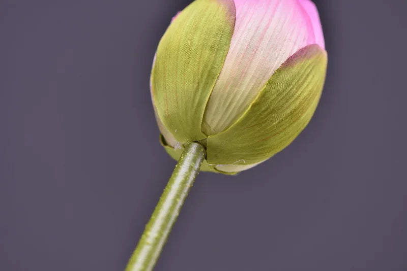 Flor de capullo de loto artificial