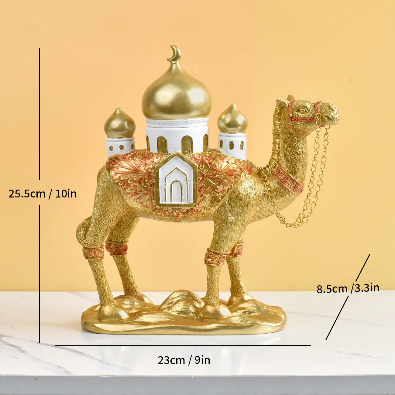 Decorative Camel Figurine with Dome Palace