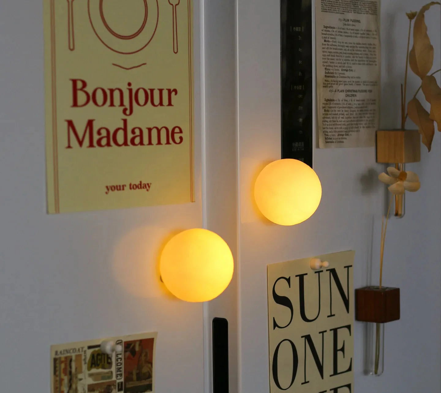 Moon Night Light Fridge Magnets
