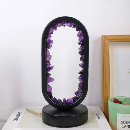 Natural Amethyst Oval Night Light