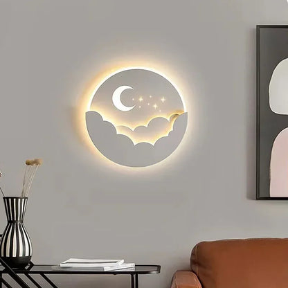 LED Moon and Stars Wall Light