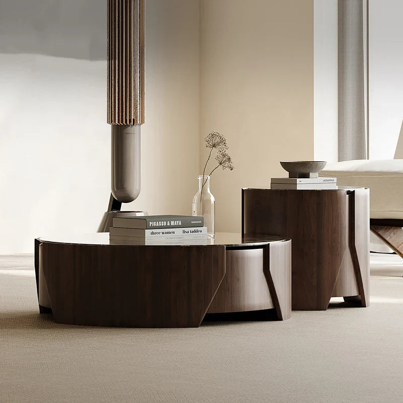 Astra Walnut Coffee Table Set