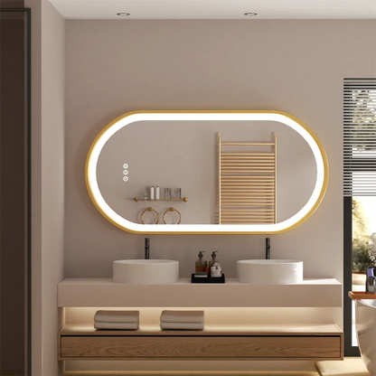 Luminous Halo Oval Smart Mirror