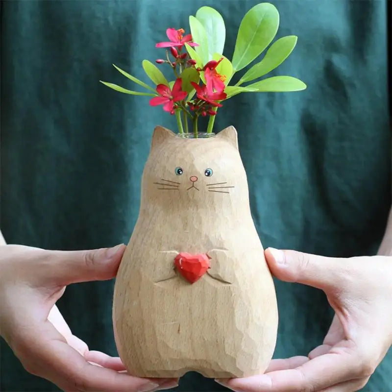 Cute Cat Flower Vase