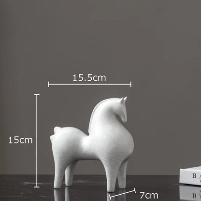 Modern Minimalist Horse Sculpture