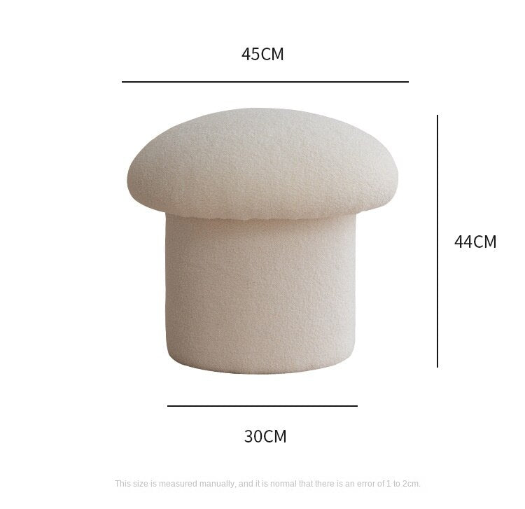 Mushroom Velvet Stool