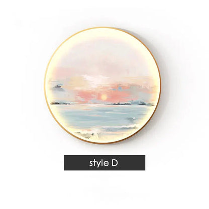 Indoor Landscape Painting Wall Lamp