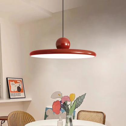 Cream Dish Pendant Light