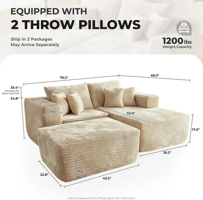 80" CloudNest Luxe Lounger