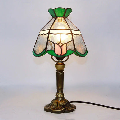 Vintage Stained Glass Desk Lamp