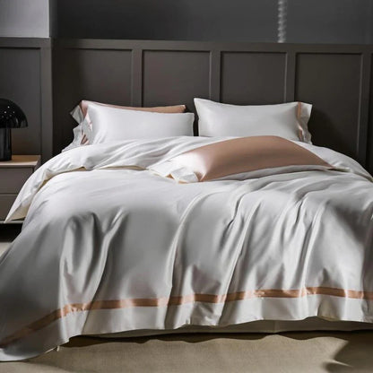 Manya Classic Solid Reversible Egyptian Cotton Bedding Set