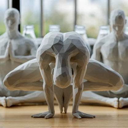 3D Printed Meditating Man Statue