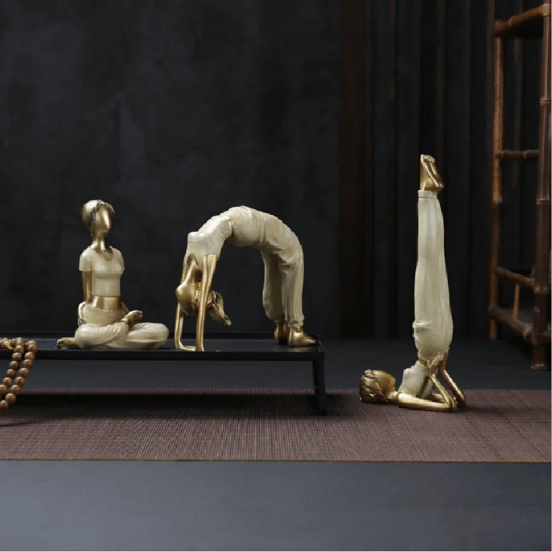 Artistic Yoga Pose Figurine Collection