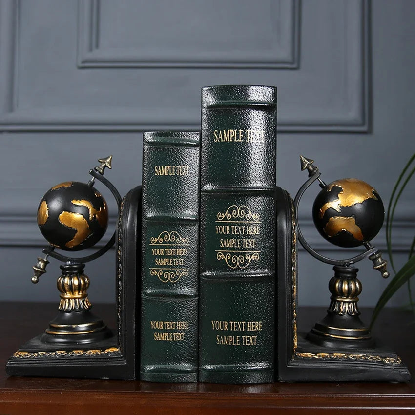 Resin Desktop Bookends - Elegant Office & Home Organizer bookend Living Room Organizer Table