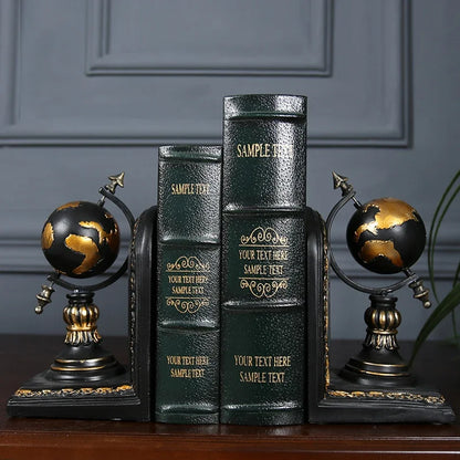 Resin Desktop Bookends - Elegant Office & Home Organizer bookend Living Room Organizer Table