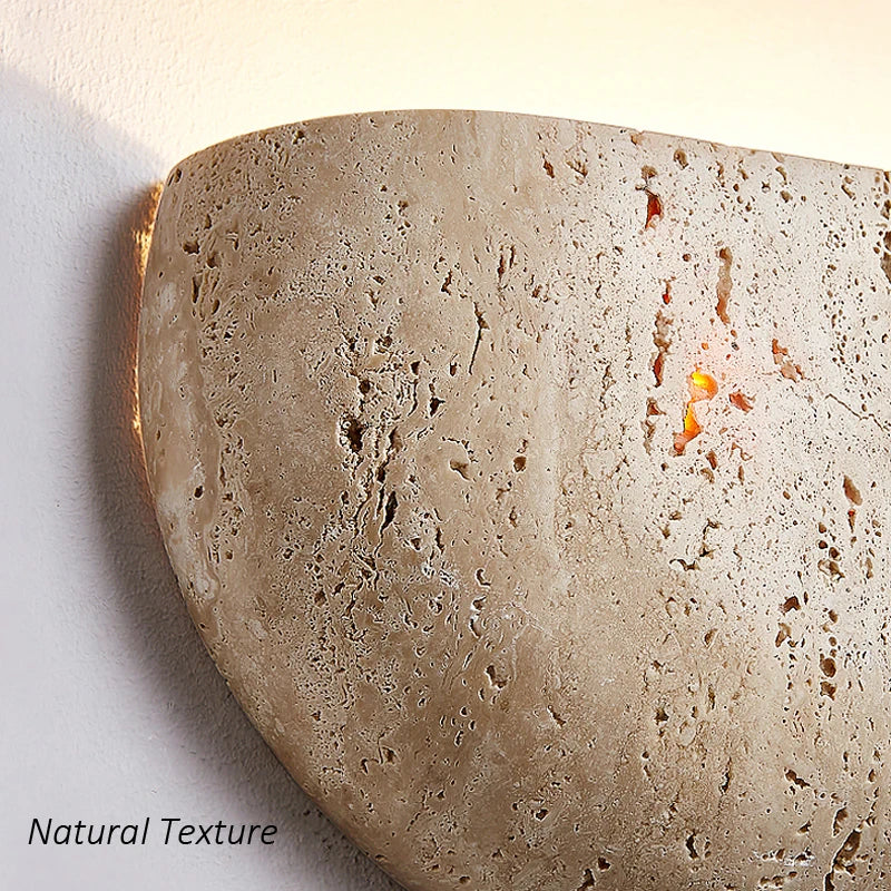 Yellow Stone Wabi Sabi Wall Sconce Light