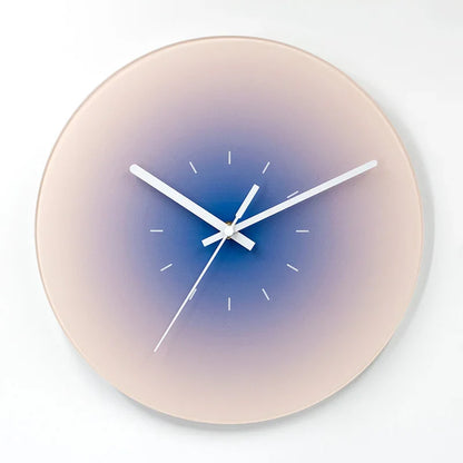 Sunset Gradient Glass Wall Clock