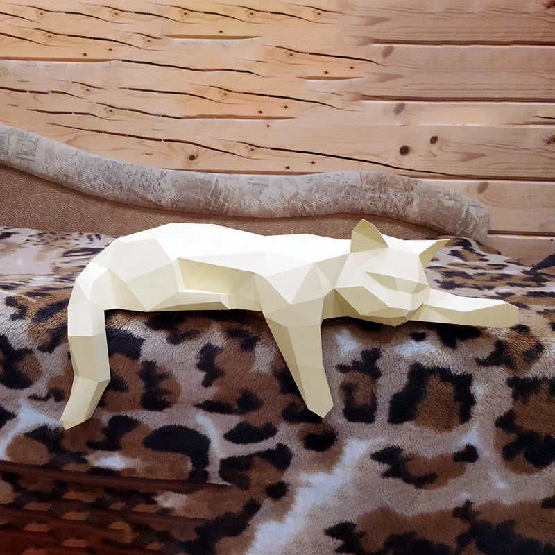 The Papercraft Purr-fection" 3D Cat Model Kit