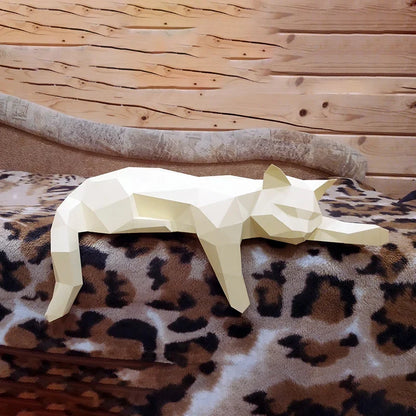 The Papercraft Purr-fection" 3D Cat Model Kit