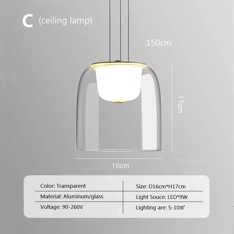 Minimalistische postmoderne Deckenlampe