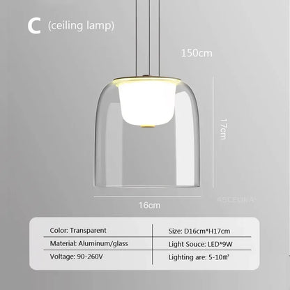 Lámpara de techo minimalista posmoderna