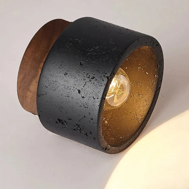 Mounted Black Stone Spot Light