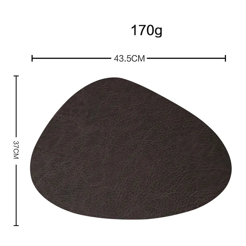 Set de table en cuir résistant à la chaleur 