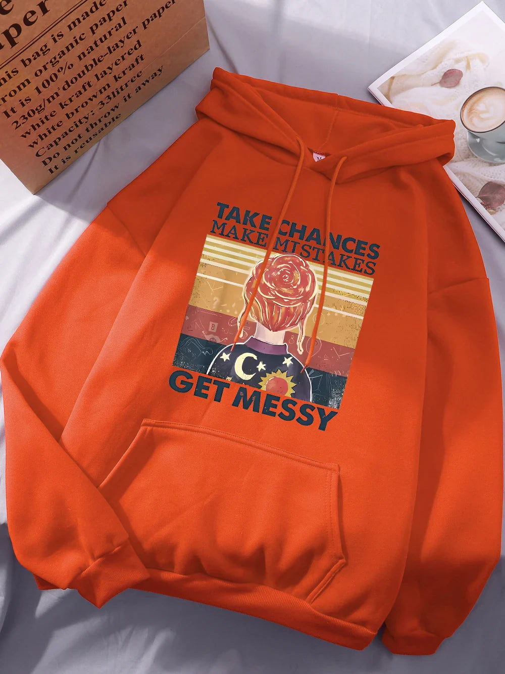 Gehen Sie Risiken ein, machen Sie Fehler, werden Sie chaotisch Hoodie