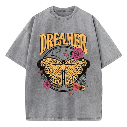 T-shirt graphique vintage Butterfly Dreamer