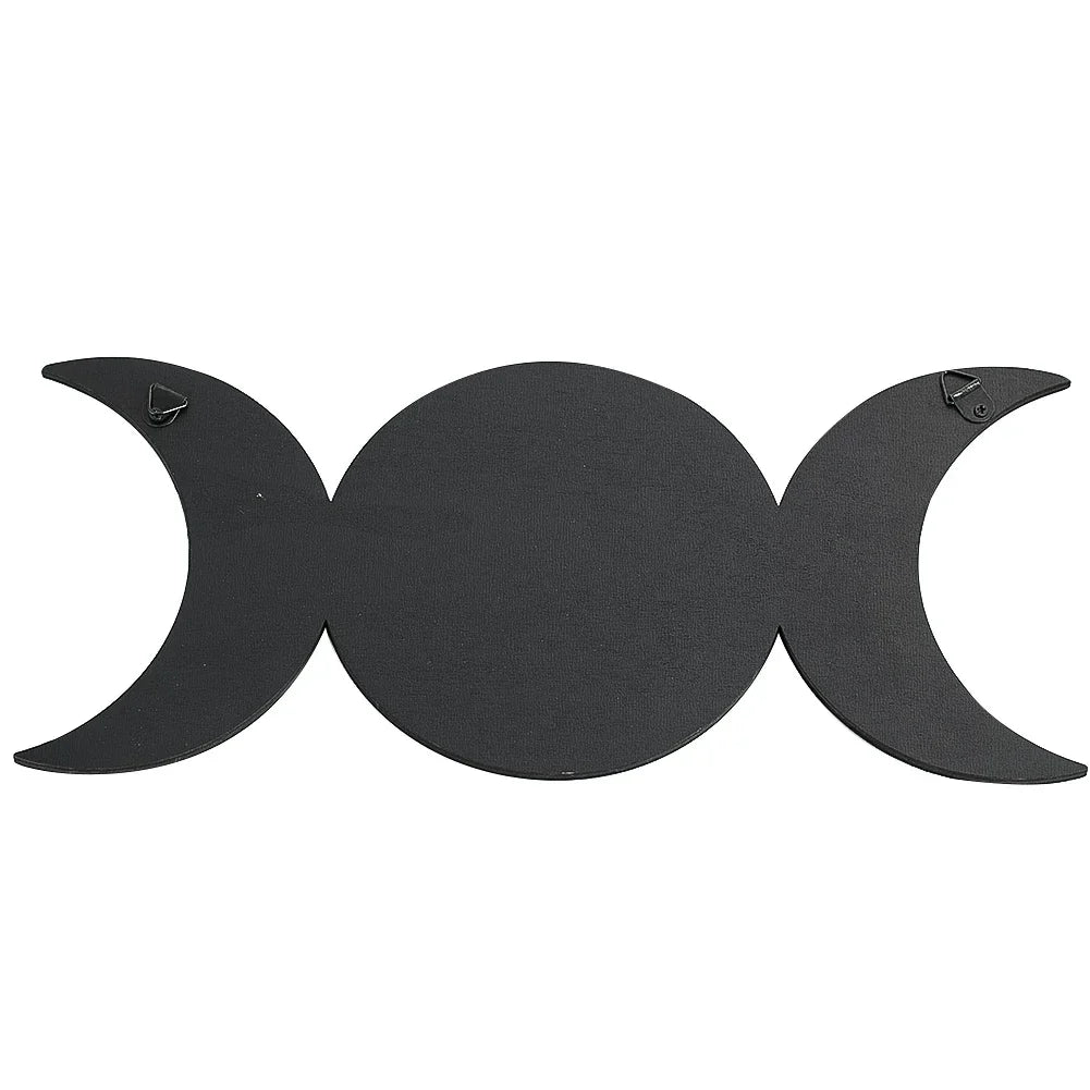 Wicca Moon & Life Tree Wooden Wall Decor