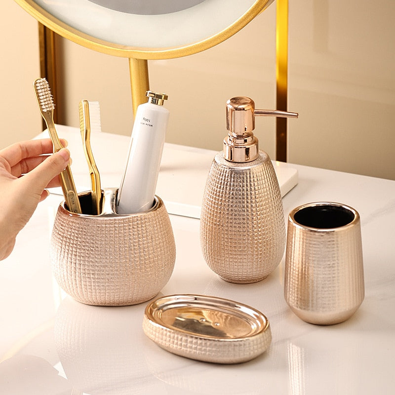 Rose Gold Bathroom Accessories