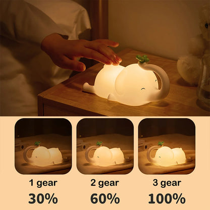 Cute Baby Elephant Night Light