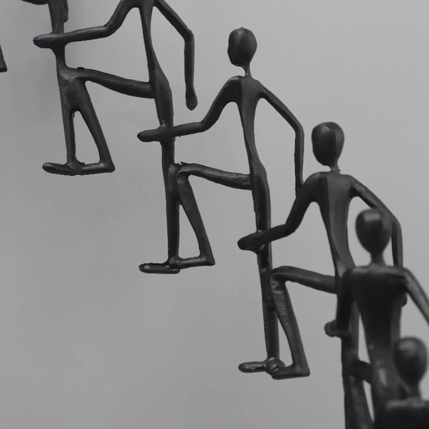Climbing Figures Abstract Metal Sculpture