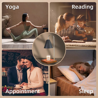 Lampe chauffe-bougie avec minuterie