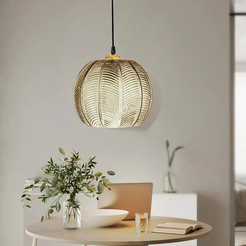 Colorful Nordic Palm Leaf Pendant Light