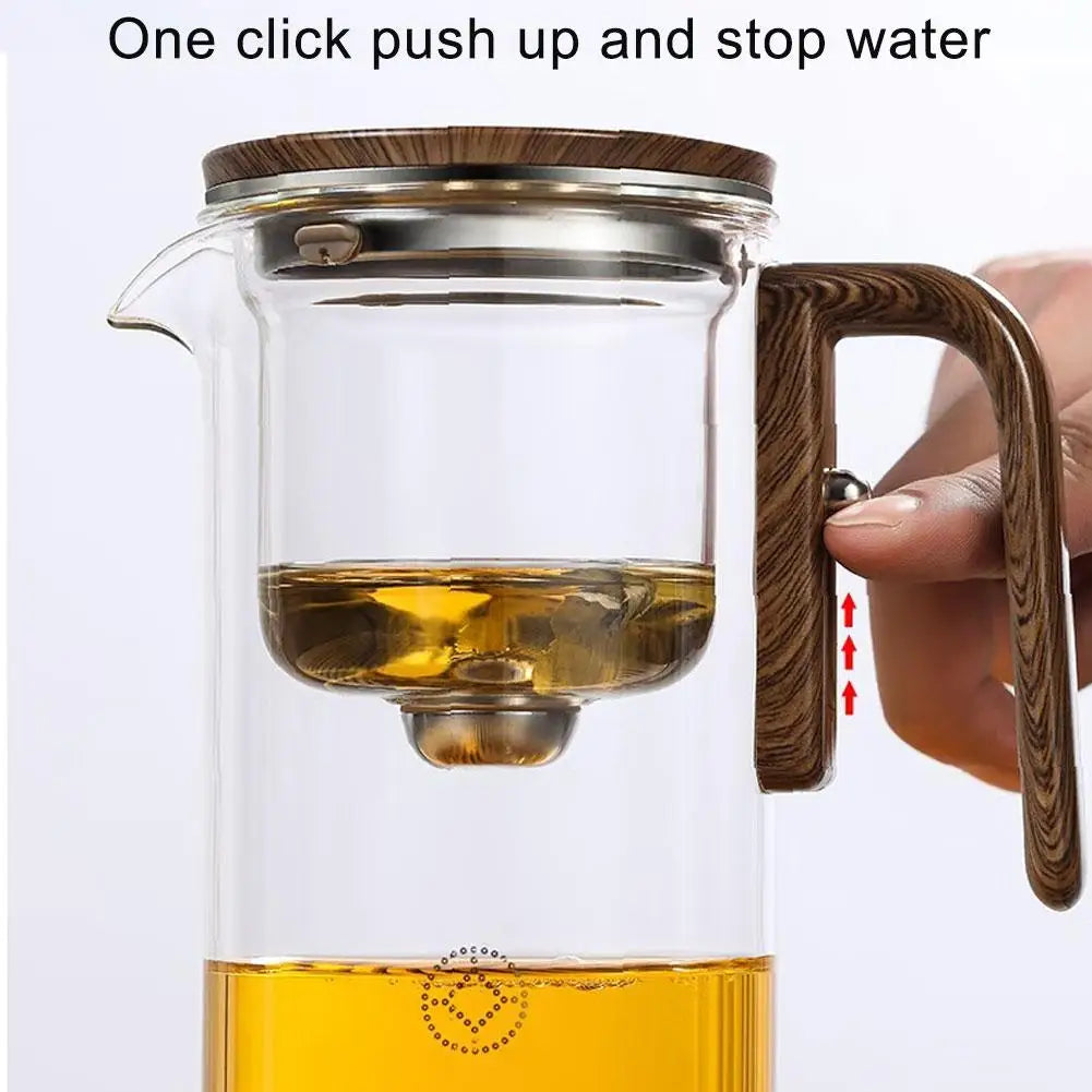 Misty Glass Infuser Teapot