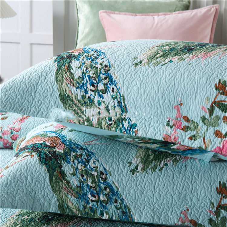 Peacock Quilt Set