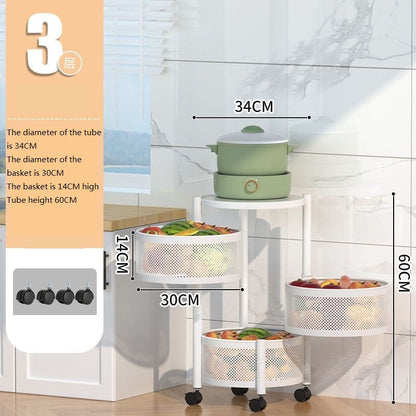 Multi-Layer Rotating Storage Rack