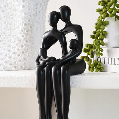 Modern Family Resin Sculpture
