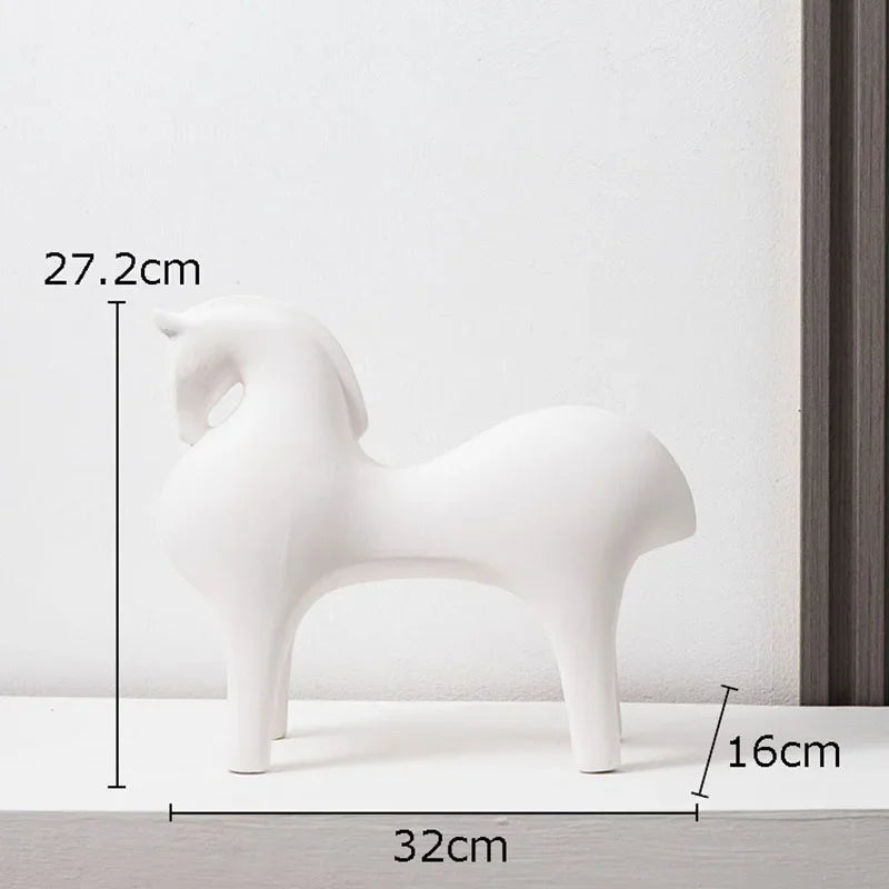 Modern Minimalist Horse Figurines