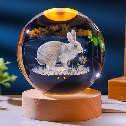 12 Chinese Zodiac Crystal Ball Light