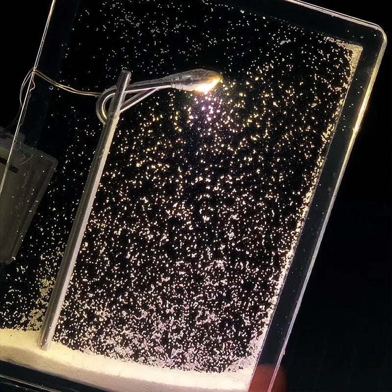 Ewiger Schnee Straßenlaterne Licht