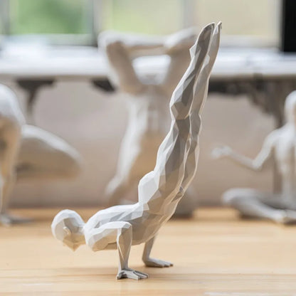Minimalist 3D Printed Yoga Pose Figurine
