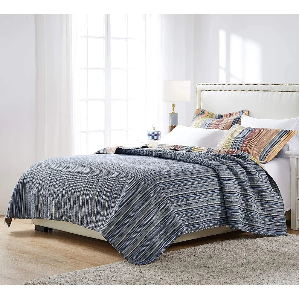 Lucy Boho Stripe Bedding Set