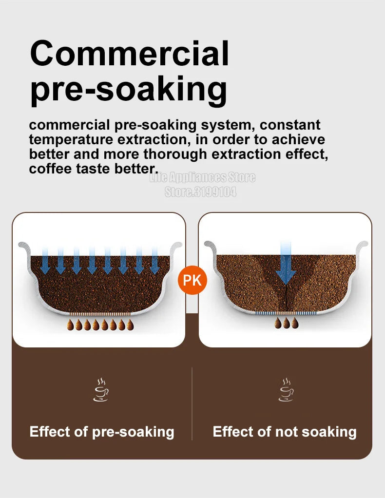 Halbautomatische kommerzielle Kaffeemaschine (15 Bar)