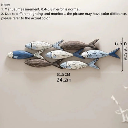 Handcrafted Wooden Fish Wall Art