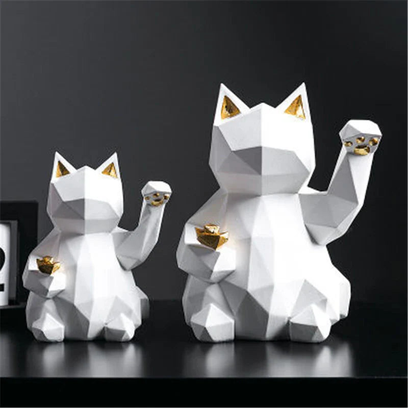 Nordic Style Geometric Lucky Cat